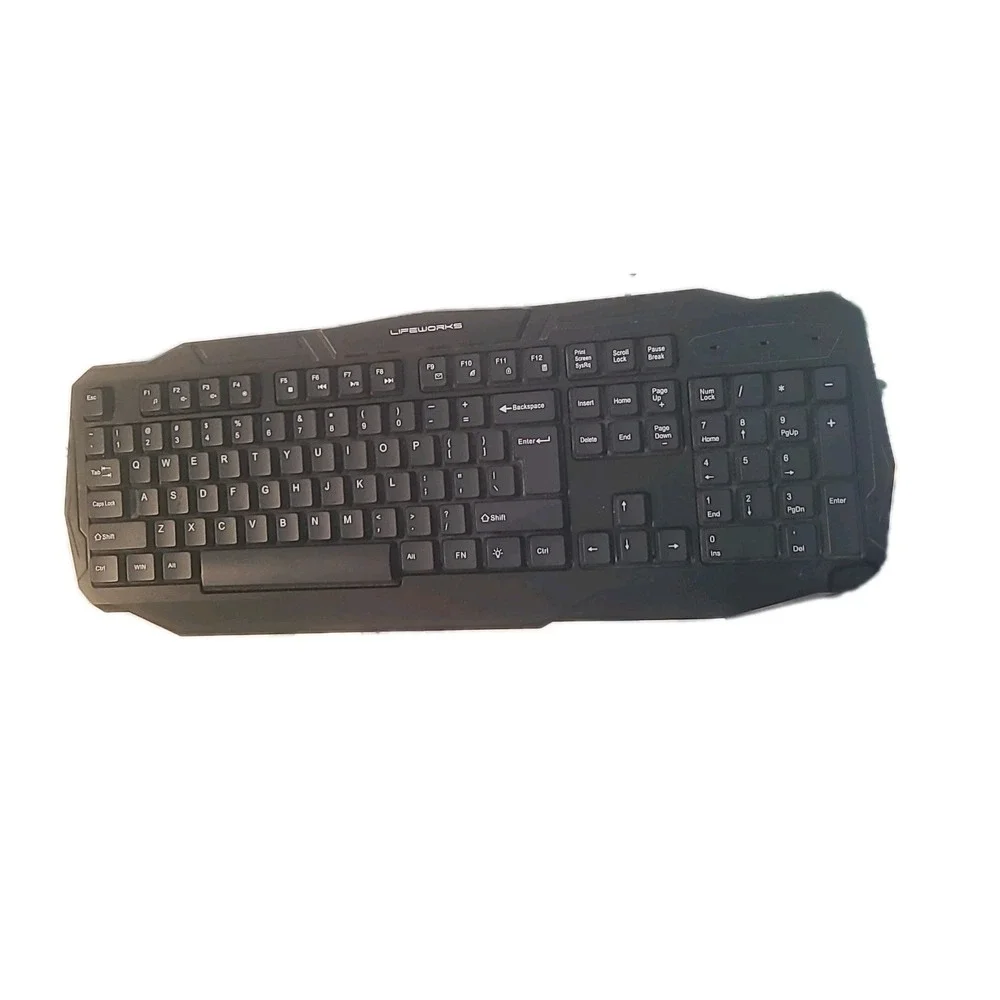 Lifeworks Samurai RGB Wired Keyboard‎ - Black (LW-BL-GK1008B)
